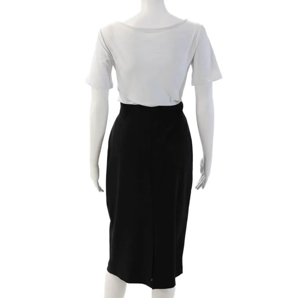 Joseph Ribkoff Womens Straight Pencil Skirt Black Size 12